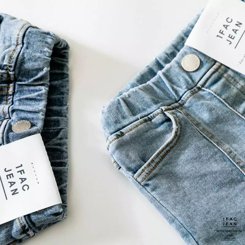 1 Fac - Korean Children Fashion - #prettylittlegirls - Slit Ston Straight Jeans