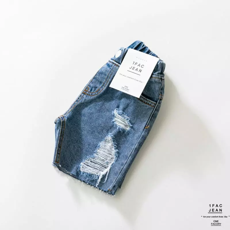 1 Fac - Korean Children Fashion - #prettylittlegirls - Vintage Cutting Jeans - 7