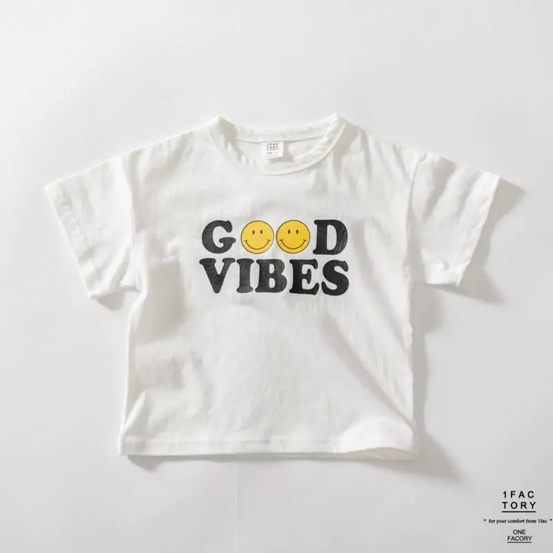 1 Fac - Korean Children Fashion - #stylishchildhood - Good Vibe Smile Tee - 7