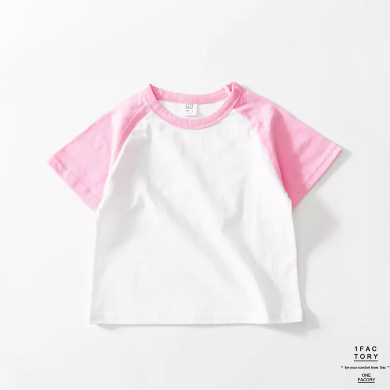1 Fac - Korean Children Fashion - #stylishchildhood - Pastel Raglan Tee - 2