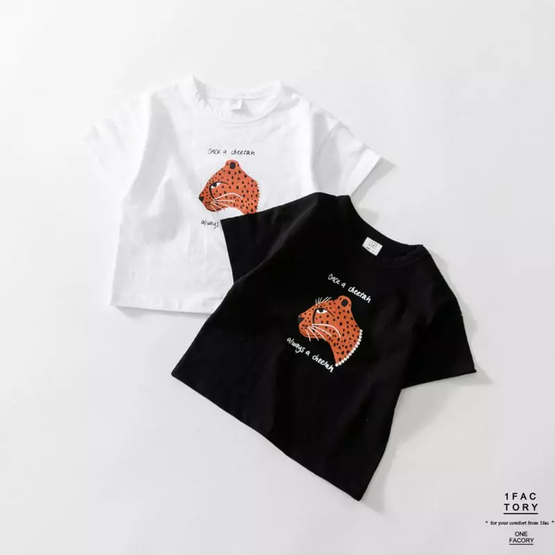 1 Fac - Korean Children Fashion - #stylishchildhood - Cheetah Tee