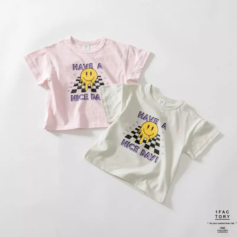 1 Fac - Korean Children Fashion - #todddlerfashion - Nice Day Smile Tee - 7