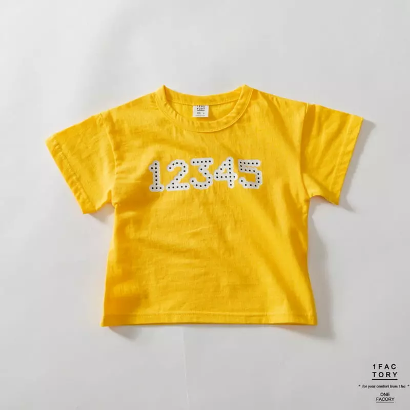 1 Fac - Korean Children Fashion - #todddlerfashion - 12345 Number Tee - 3