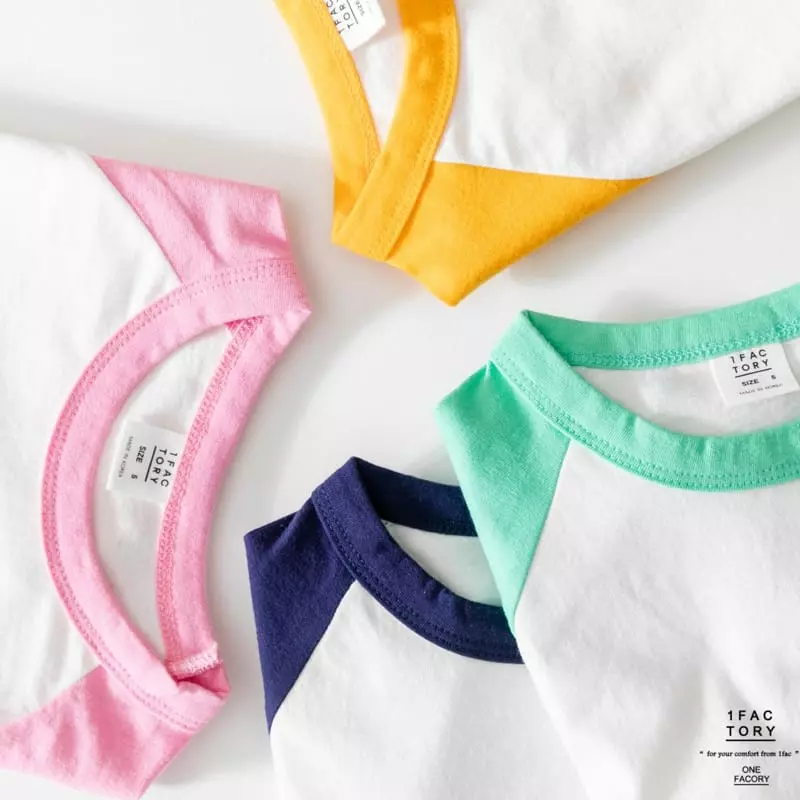 1 Fac - Korean Children Fashion - #toddlerclothing - Pastel Raglan Tee