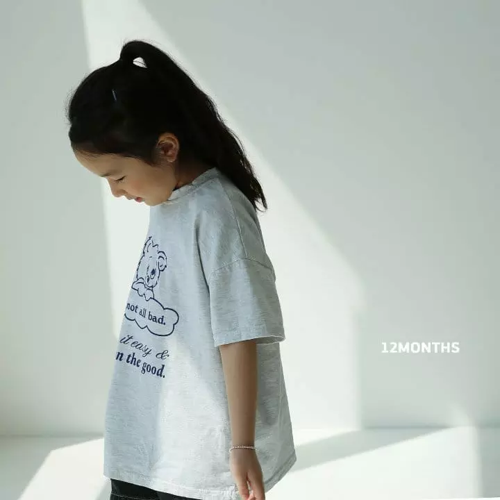 12 Month - Korean Children Fashion - #minifashionista - Cloud Bear Tee - 6