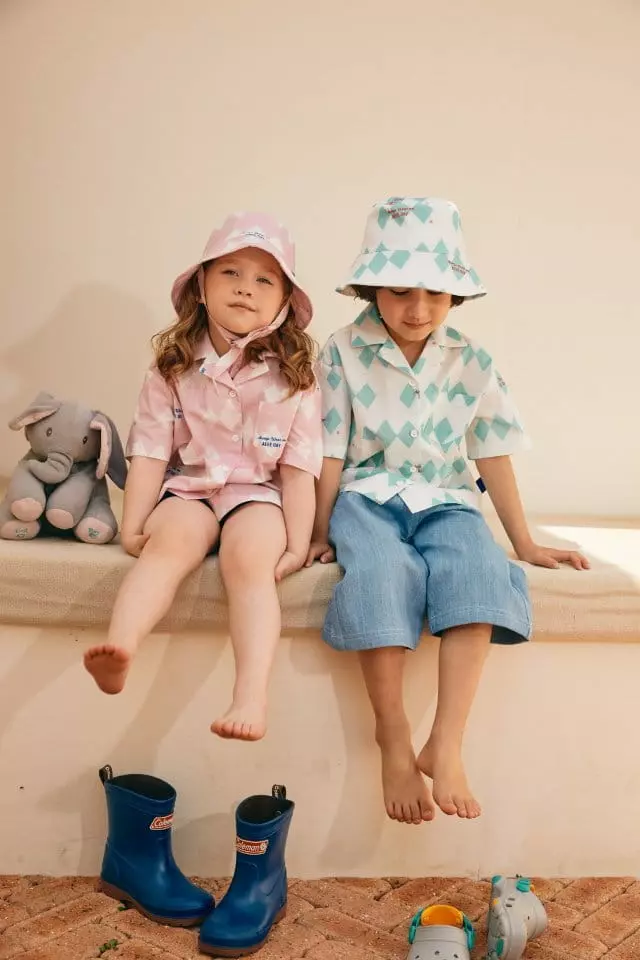 Aeeeday - Korean Children Fashion - #Kfashion4kids - Argyle Bucket Hat - 3