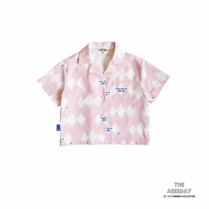 Aeeeday - Korean Children Fashion - #childofig - Argyle Y Collar Shirt - 7
