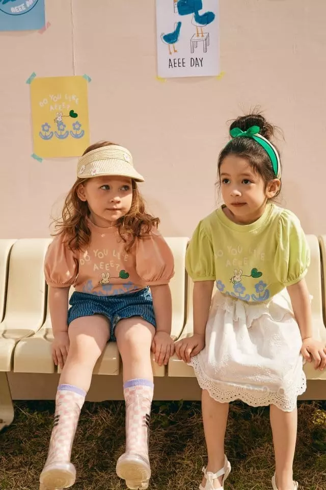 Aeeeday - Korean Children Fashion - #childofig - Puff Rabbit Tee - 2