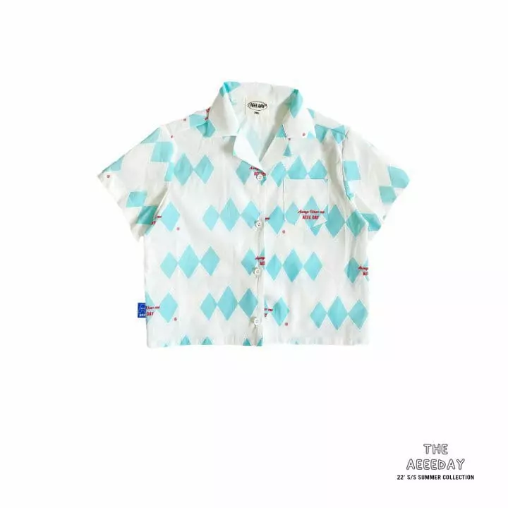 Aeeeday - Korean Children Fashion - #childrensboutique - Argyle Y Collar Shirt - 8