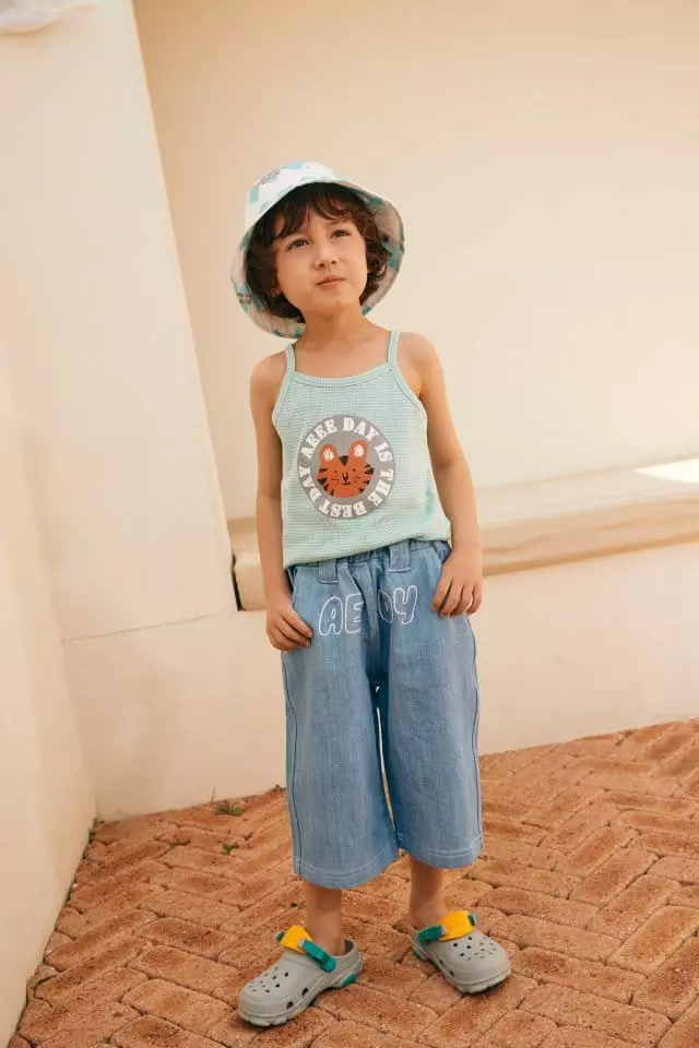 Aeeeday - Korean Children Fashion - #childrensboutique - Tiger Stripes Sleeveless - 5