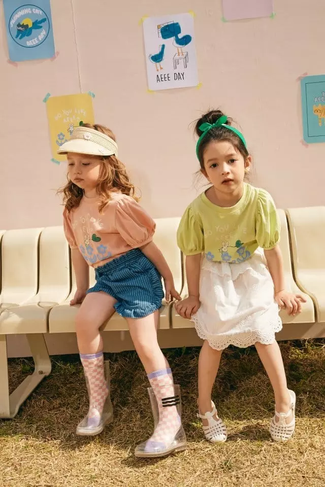 Aeeeday - Korean Children Fashion - #childrensboutique - Puff Rabbit Tee - 3