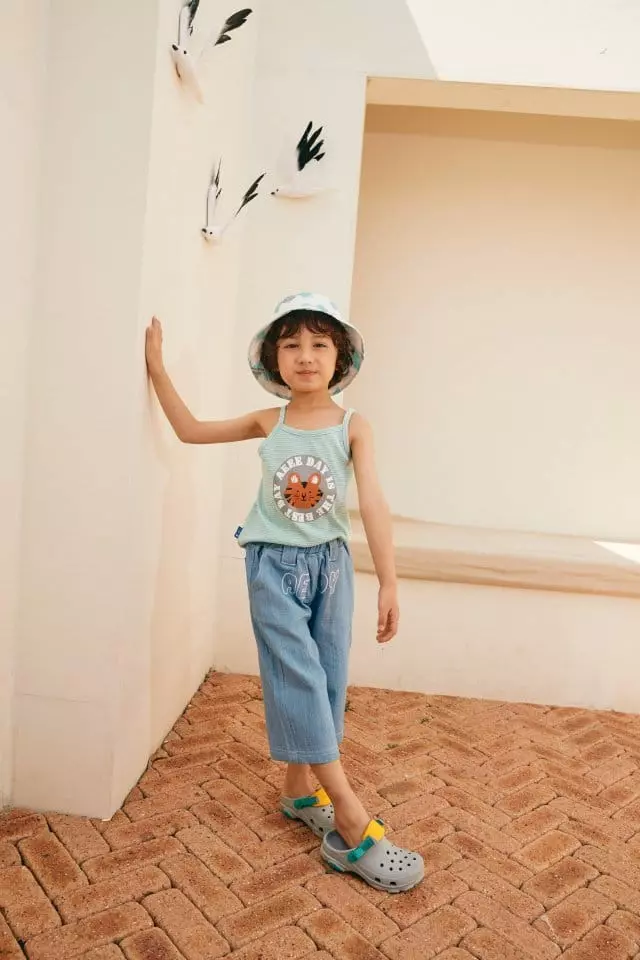 Aeeeday - Korean Children Fashion - #designkidswear - Tiger Stripes Sleeveless - 6