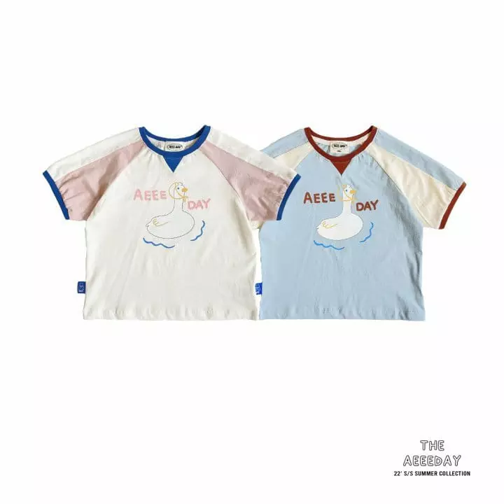 Aeeeday - Korean Children Fashion - #designkidswear - Duck Ringer Tee