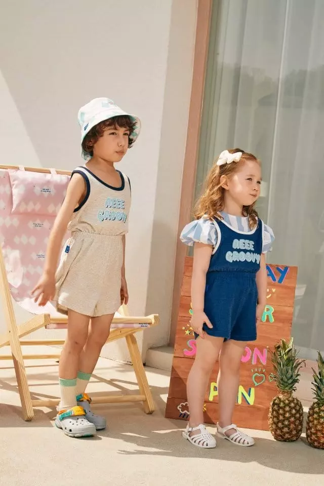 Aeeeday - Korean Children Fashion - #discoveringself - Terry Sleeveless Jumpsuit - 3