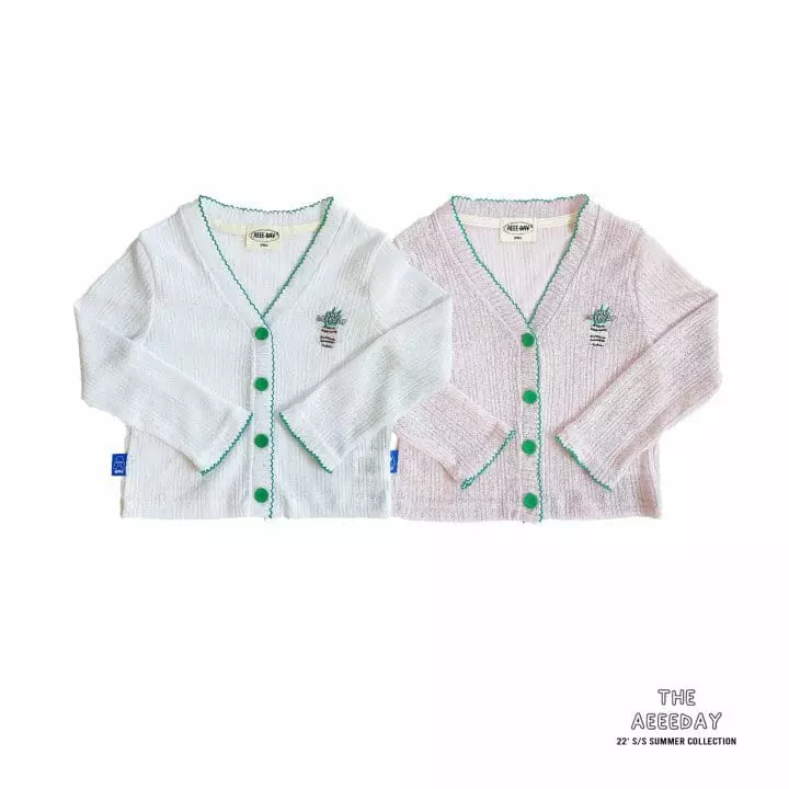 Aeeeday - Korean Children Fashion - #discoveringself - Pineapple Knit Cardigan