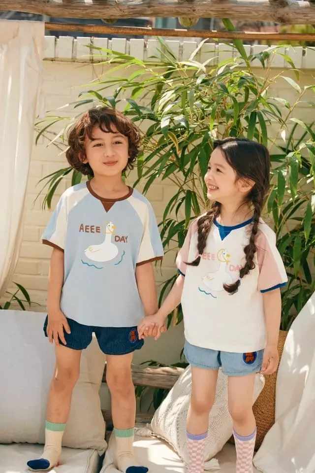 Aeeeday - Korean Children Fashion - #discoveringself - Duck Ringer Tee - 2