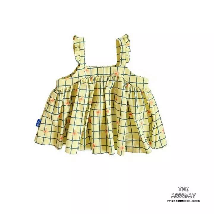 Aeeeday - Korean Children Fashion - #fashionkids - Flower Frill Sleeveless - 10