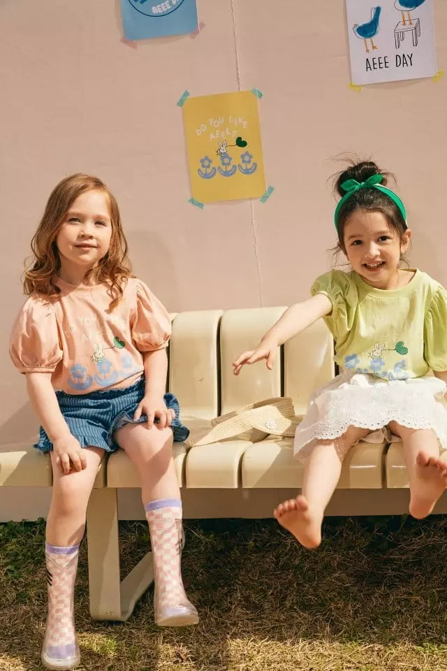 Aeeeday - Korean Children Fashion - #fashionkids - Puff Rabbit Tee - 6