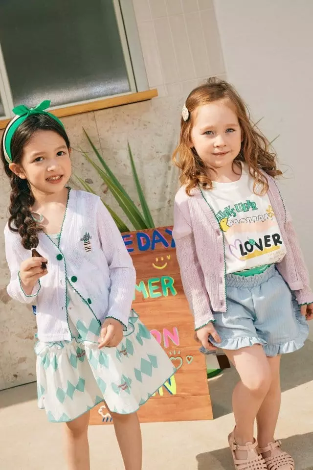 Aeeeday - Korean Children Fashion - #kidsshorts - Pineapple Knit Cardigan - 3