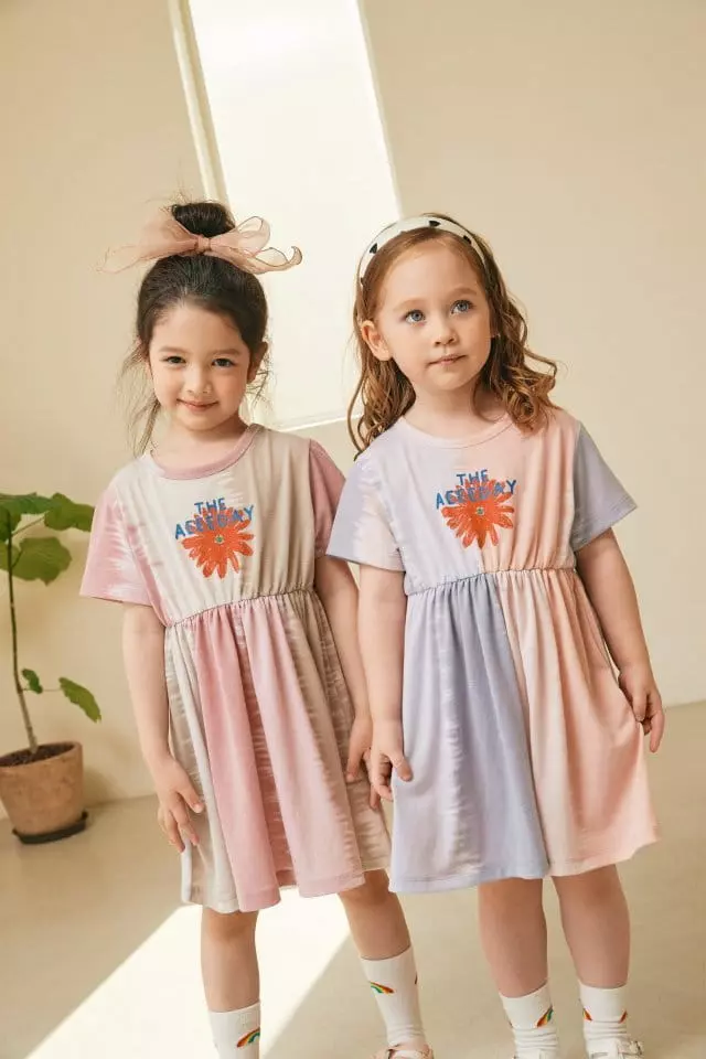 Aeeeday - Korean Children Fashion - #kidsshorts - Qater Paint Flower One-piece - 2