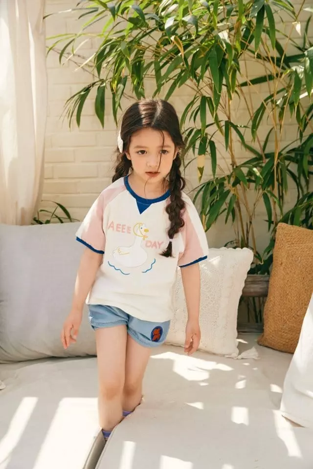 Aeeeday - Korean Children Fashion - #fashionkids - Duck Ringer Tee - 4