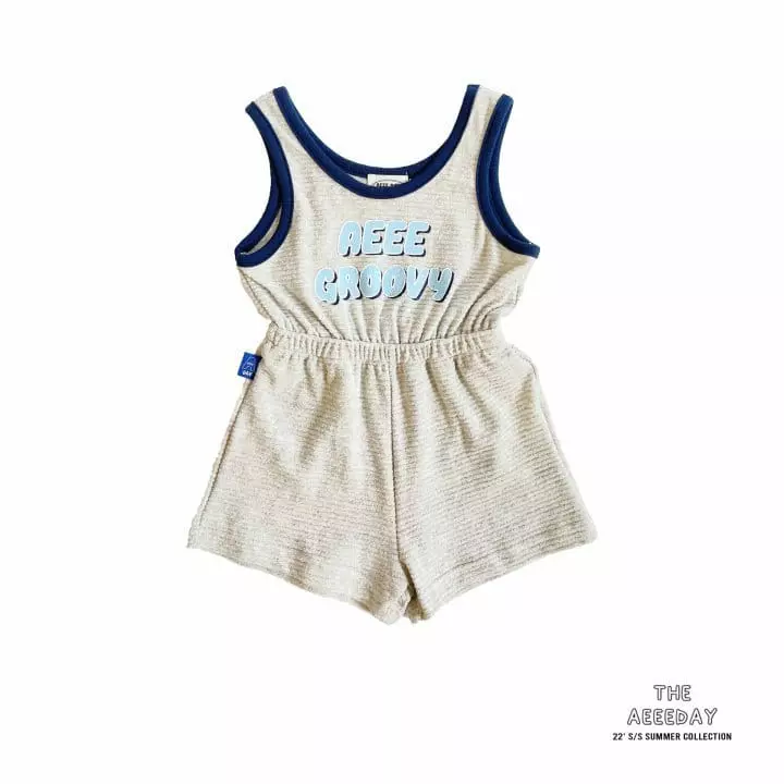 Aeeeday - Korean Children Fashion - #kidzfashiontrend - Terry Sleeveless Jumpsuit - 7
