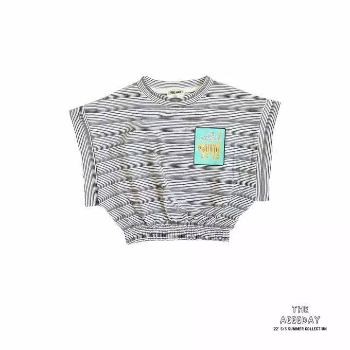 Aeeeday - Korean Children Fashion - #kidzfashiontrend - Kitty Stripes Tee - 8