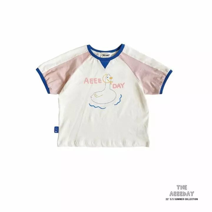 Aeeeday - Korean Children Fashion - #kidzfashiontrend - Duck Ringer Tee - 6