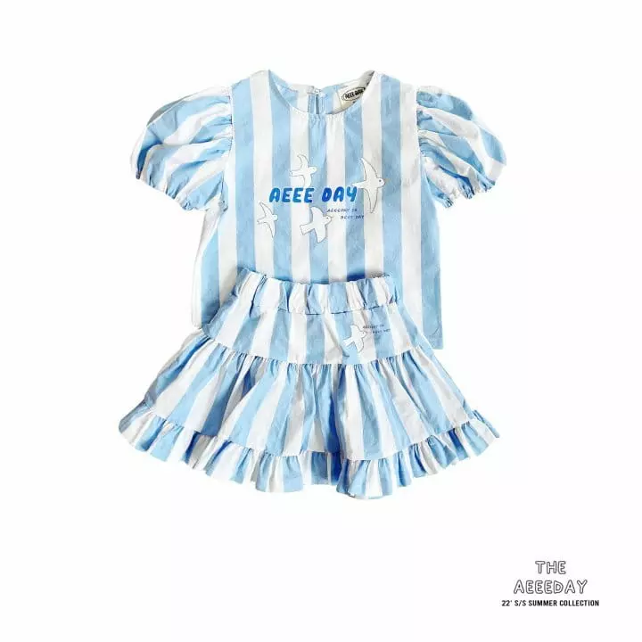 Aeeeday - Korean Children Fashion - #littlefashionista - Bud Stripes Two Piece - 8