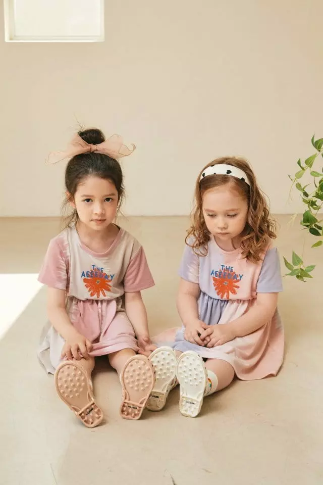 Aeeeday - Korean Children Fashion - #littlefashionista - Qater Paint Flower One-piece - 6