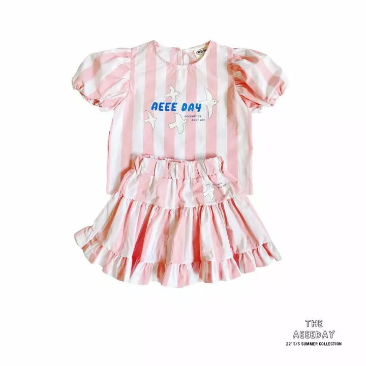 Aeeeday - Korean Children Fashion - #magicofchildhood - Bud Stripes Two Piece - 9