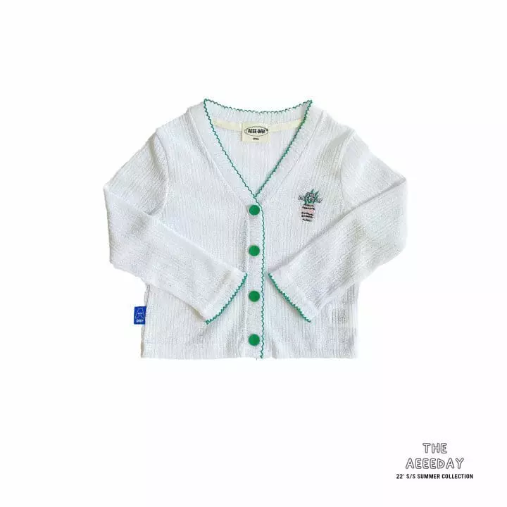Aeeeday - Korean Children Fashion - #magicofchildhood - Pineapple Knit Cardigan - 8