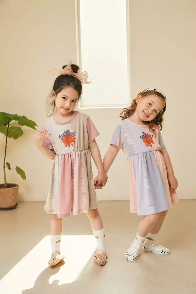 Aeeeday - Korean Children Fashion - #magicofchildhood - Qater Paint Flower One-piece - 7