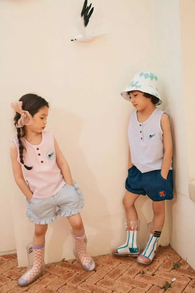 Aeeeday - Korean Children Fashion - #minifashionista - Swimming Cat Sleeveless - 2