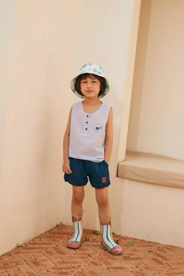 Aeeeday - Korean Children Fashion - #minifashionista - Patch Denim Shorts - 6