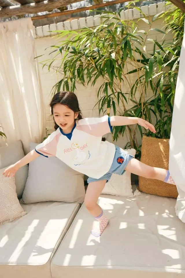 Aeeeday - Korean Children Fashion - #todddlerfashion - Patch Denim Shorts - 8