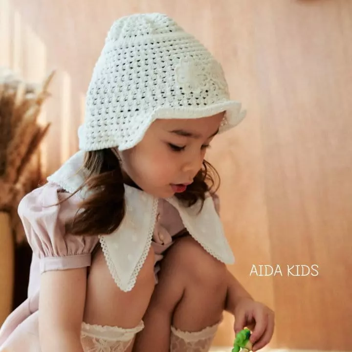 Aida - Korean Children Fashion - #childofig - Flower Knit Hat - 10