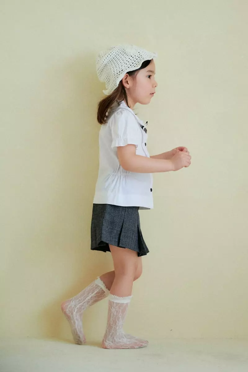 Aida - Korean Children Fashion - #childofig - Glan Check Skirt - 8