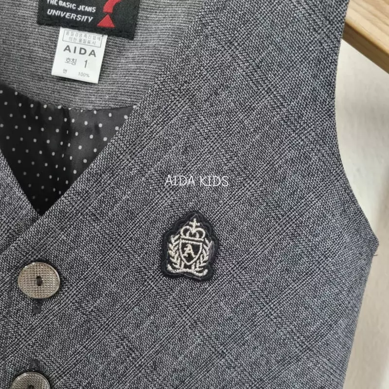 Aida - Korean Children Fashion - #childofig - Glen Vest - 10