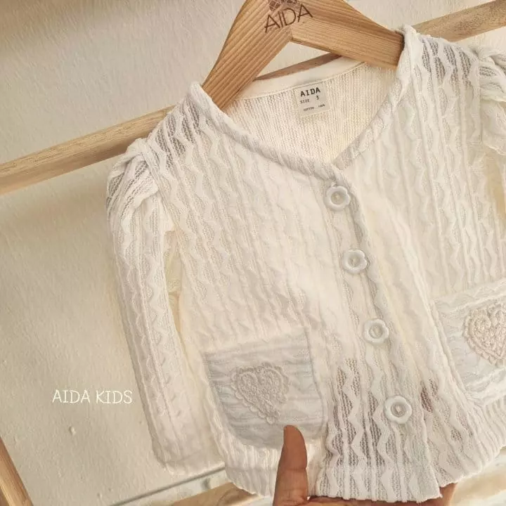 Aida - Korean Children Fashion - #childofig - Knit Wave Cardigan - 3