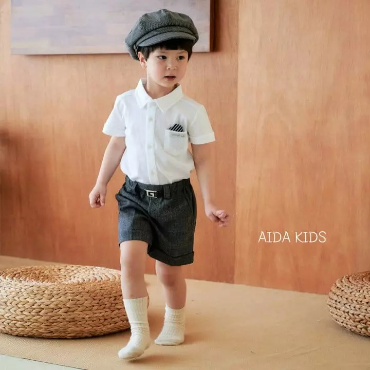 Aida - Korean Children Fashion - #fashionkids - PK Short Sleeves Shirt - 11