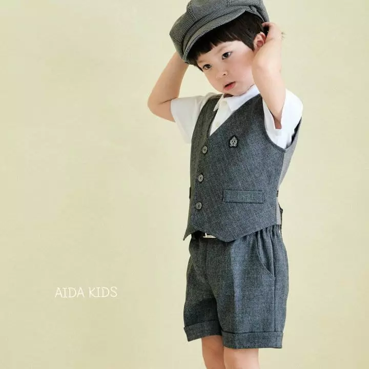 Aida - Korean Children Fashion - #fashionkids - Glen Vest