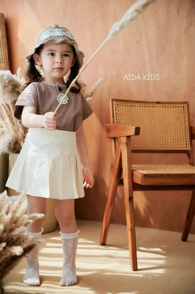 Aida - Korean Children Fashion - #kidsshorts - Wrinkle Skirt - 11