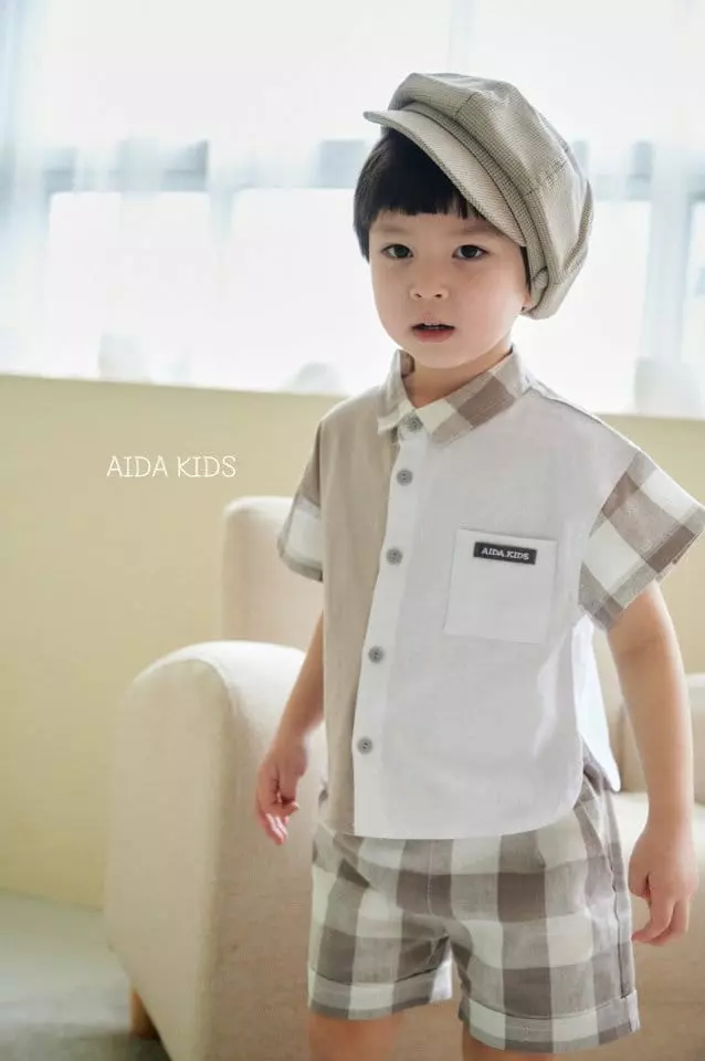 Aida - Korean Children Fashion - #fashionkids - Glory Check Linen Shorts - 4