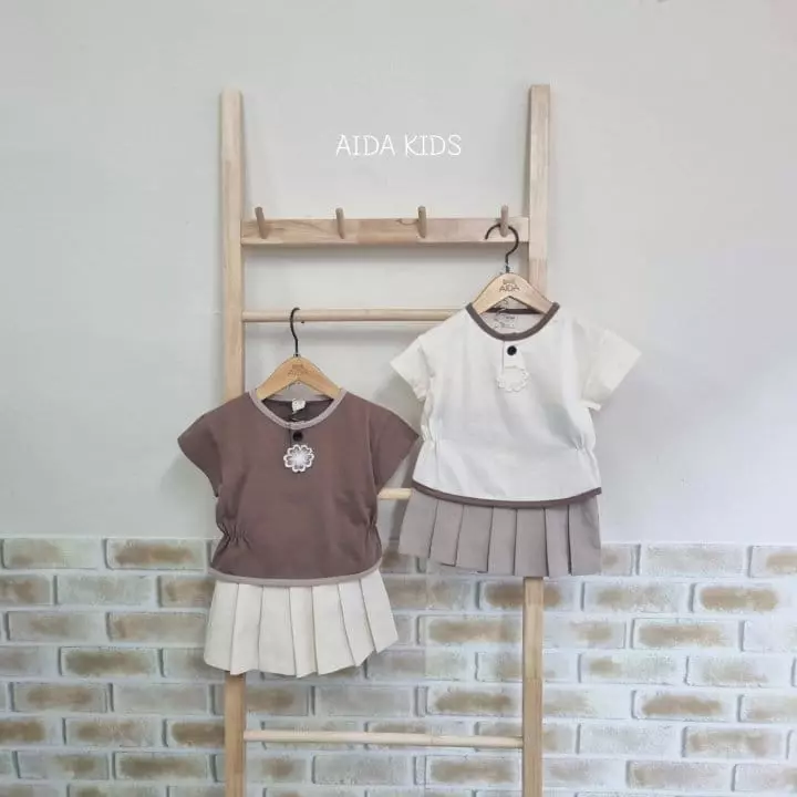 Aida - Korean Children Fashion - #kidsstore - Flower Tee - 6