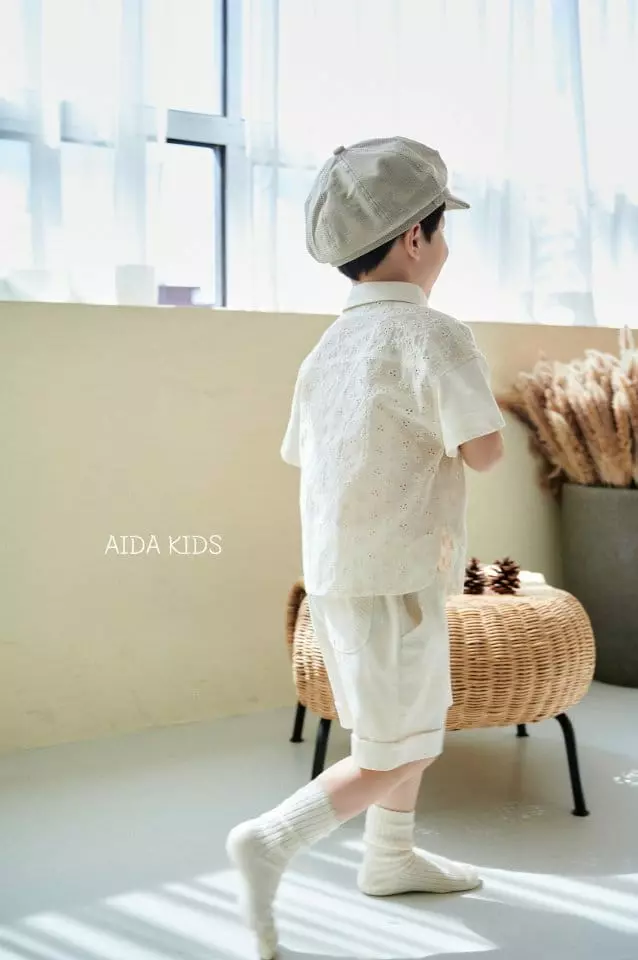 Aida - Korean Children Fashion - #minifashionista - Punching Embroidery Shirt - 12
