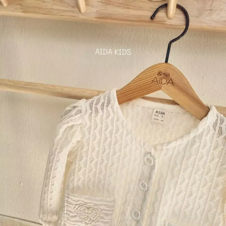 Aida - Korean Children Fashion - #minifashionista - Knit Wave Cardigan