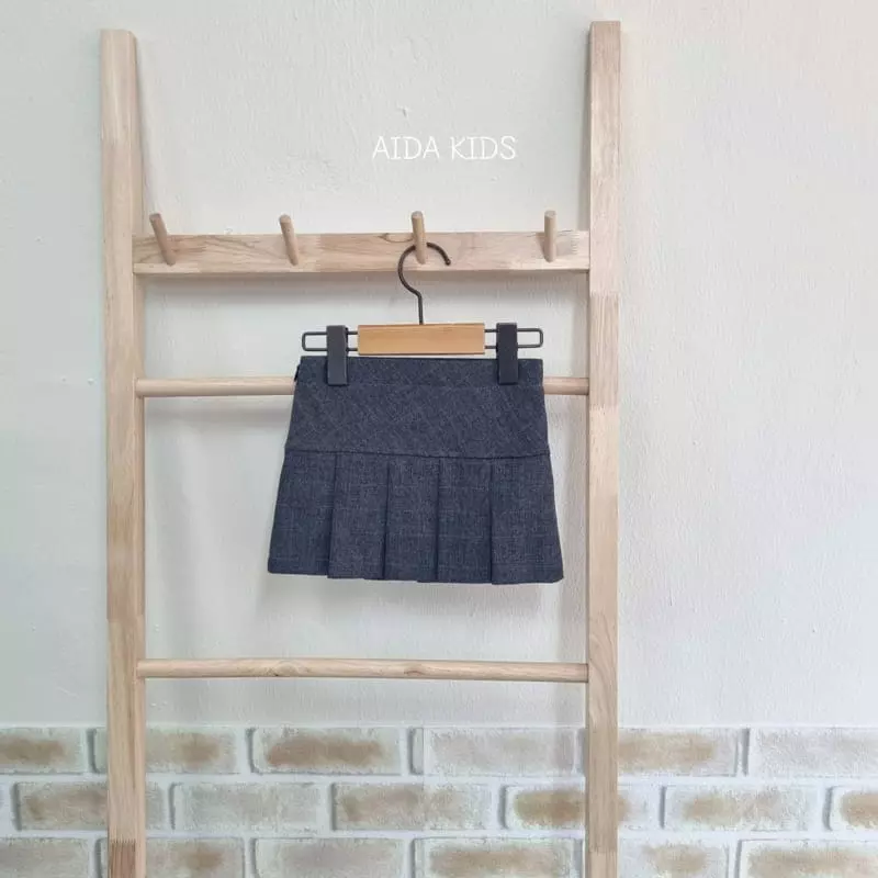 Aida - Korean Children Fashion - #minifashionista - Glan Check Skirt - 4
