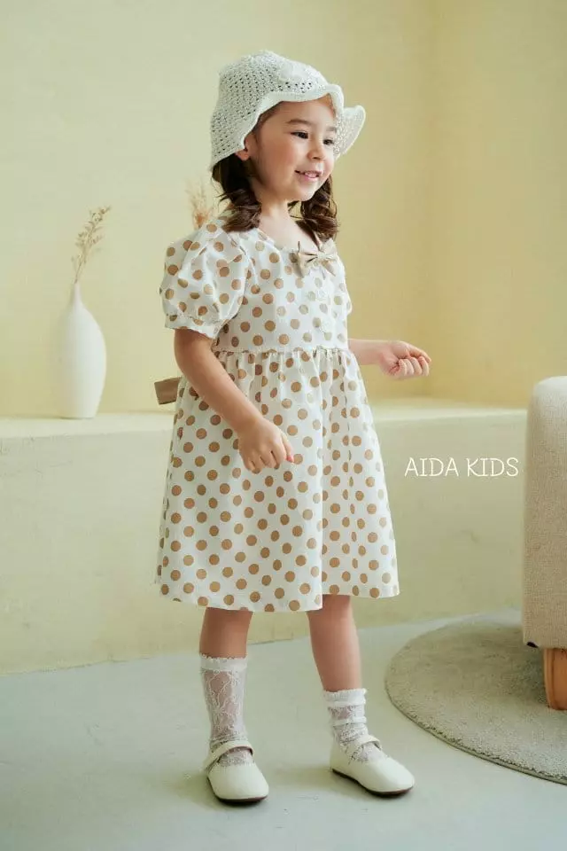 Aida - Korean Children Fashion - #prettylittlegirls - Cherry Dot One-piece