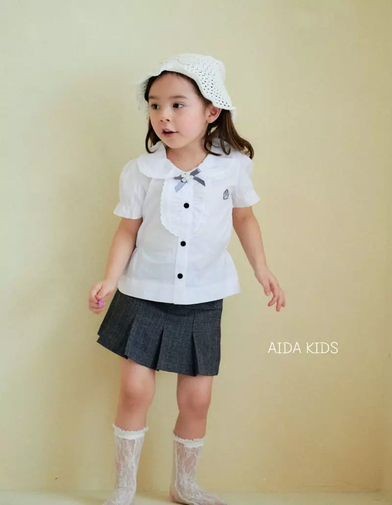 Aida - Korean Children Fashion - #stylishchildhood - Glan Check Skirt - 7
